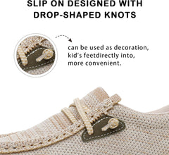 Apakowa Boys Loafers Slip On Shoes Girls Casual Boat Shoes (Toddler/Little Kid/Big Kid)