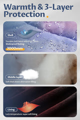 CREATMO US Girl's Winter Fleece Lined Long Parka Puffer Coat Thicken Ski Jacket With Fur Trim Hood