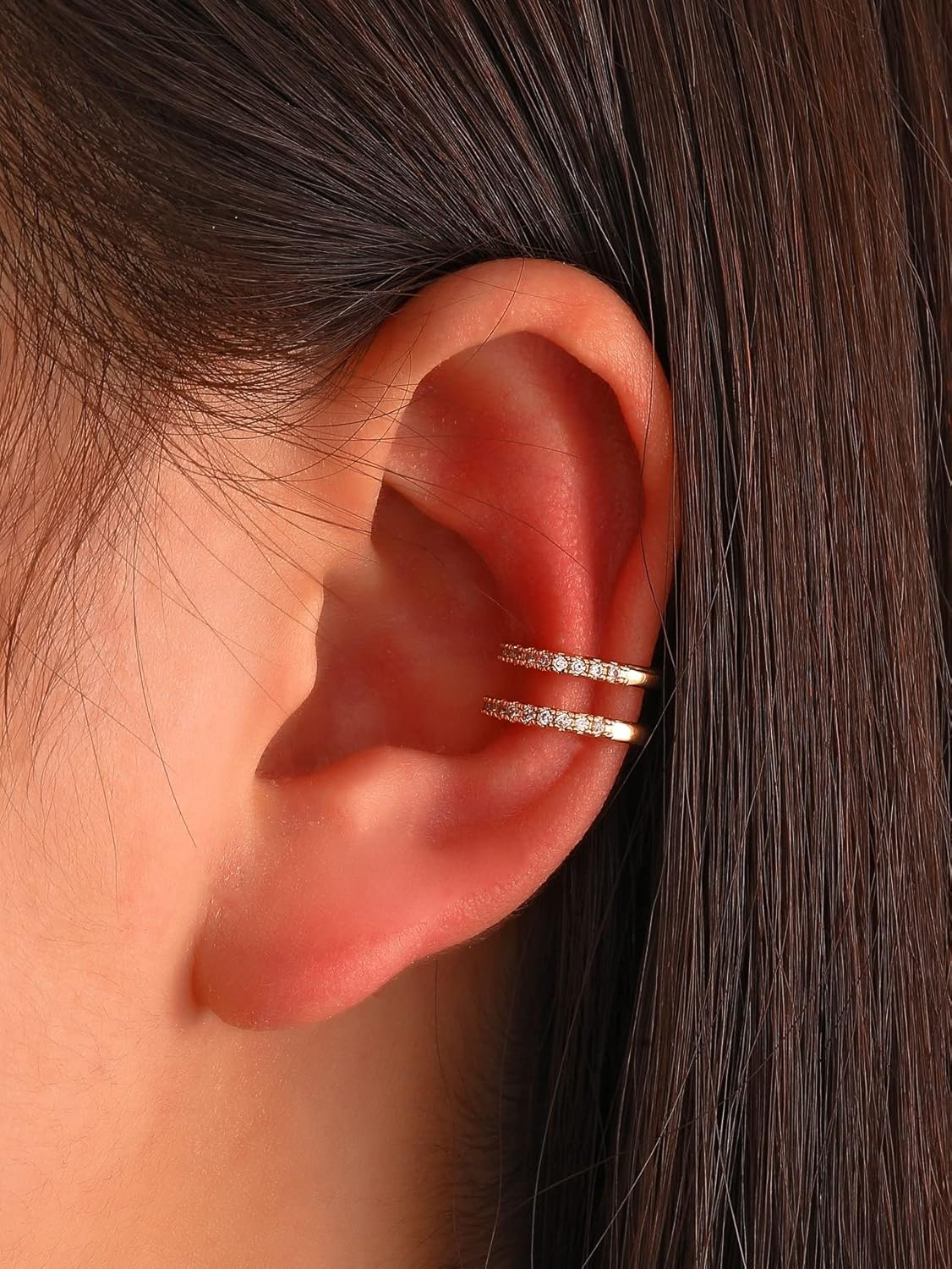 Ear Cuff Set for Women – Huggie Hoop Earrings Clip On Chunky Cartilage Helix Earrings – Trendy Jewelry Gifts