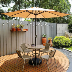 Outdoor Parasol Fabric Replacement, 2.7m 3.0m Garden Parasol Canopy Cover Replacement Parasol Canopy 9ft Outdoor Umbrella Replacement Top Replacement Cloth for patio umbrella 6 Ribs 8 Ribs