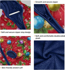 Christmas Elements Kids Polar Fleece Lined Winter Coat, Winter Jacket for Boys with Hooded 3T