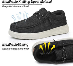 Felabo Kids Boys & Girls Slip-On Shoes Comfortable Lightweight Loafers Breathable Non-Slip (Toddler/Little Kid/Big Kid)