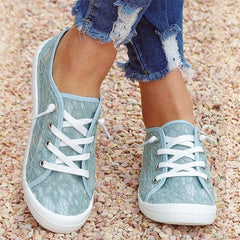 Casual Canvas Shoes Sneakers for Women, Lace up Canvas Sneakers,Lace Up Fashion Comfortable Walking Shoes,Slip On Non Slip Shoes Lace Up Canvas Low Top Shoes