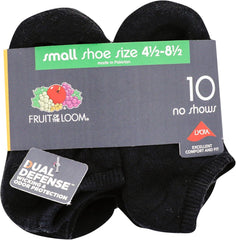 Fruit Of the Loom Boys' 10 Pair Pack Dual Defense Cushioned Comfort Socks