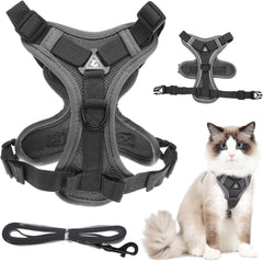 POPETPOP Dog Vest Harness Leash Small Breed Reflective Breathable for Pet Owners