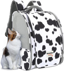 Montana West Cat Carrier Backpack for Small Medium Dog & Puppies with Blackout Curtains for Outdoor Adventures