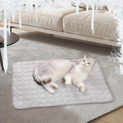 Cooling Dog Mat - Washable Outdoor Pet Pad, Portable Summer Cooling Blanket | Breathable Cool Bed Cat Blanket, Reusable Gel Bed, Comfortable Travel Cushion for Large Puppies, Cats, or Small