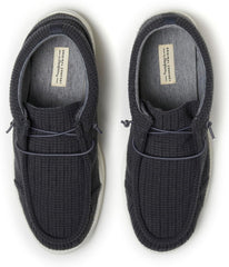 Dearfoams Men's Rhett Lightweight Washable Slip on Closed Black Sneaker