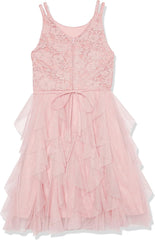 Speechless Girls' Sleeveless Lace Bodice and Fairy Skirt Party Dress
