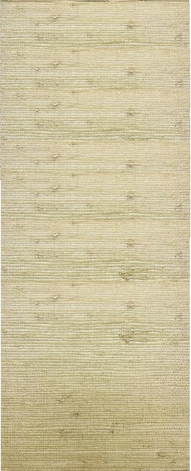 CONCORD WALLCOVERINGS ™ Decorator, Grasscloth Texture Wallpaper Cream Sample