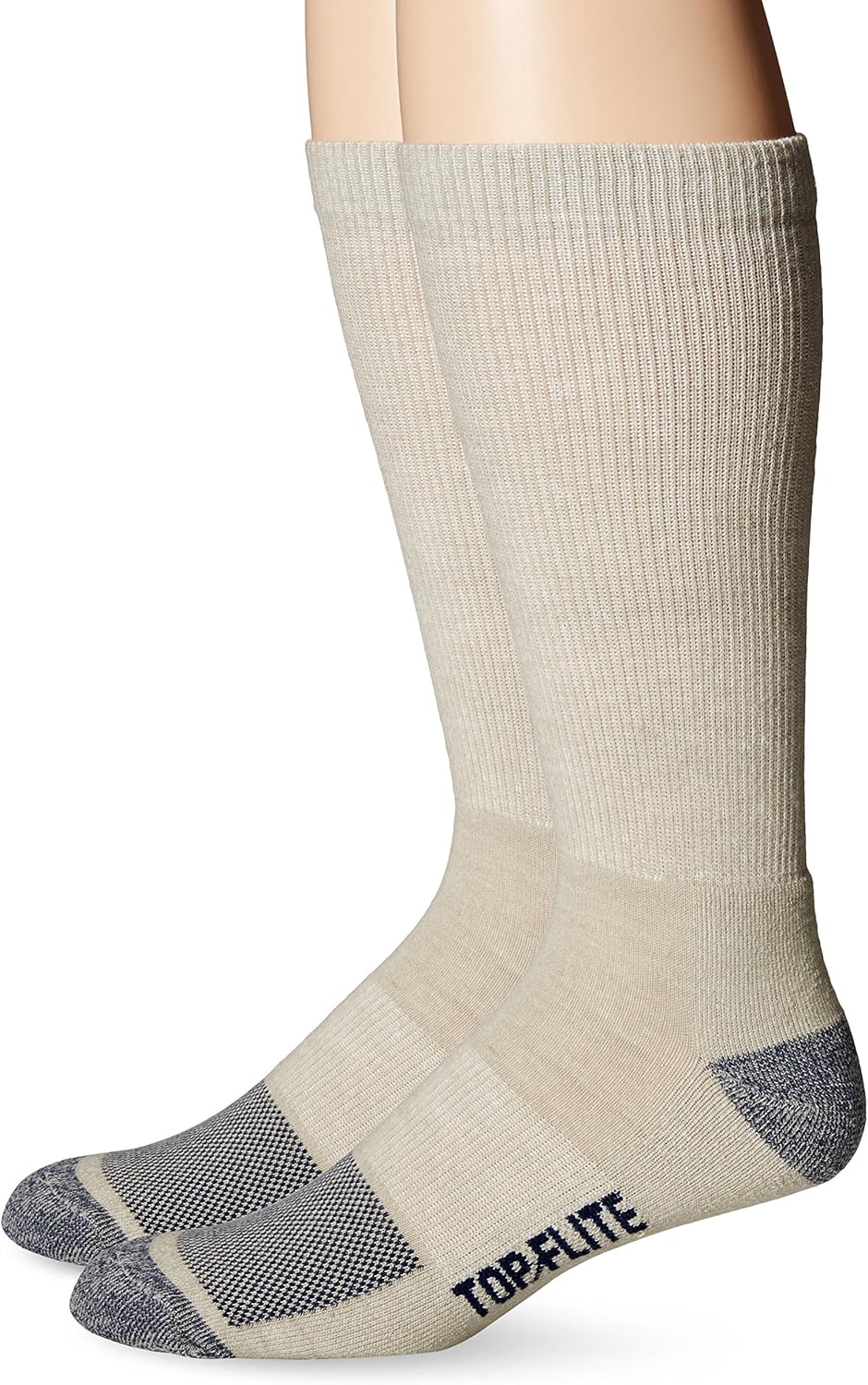 Top Flite Men's Sport Half Cushion Crew Ultra Dri Socks 2 Pair Pack