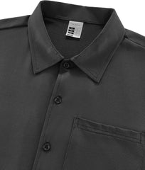 BOJIN Men's Hawaiian Wrinkle Free Short Sleeve Button Down Tropical Floral Beach Vacation Shirt