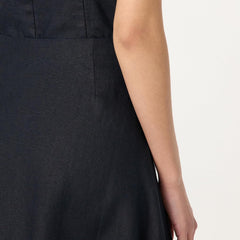 The Drop Women's Standard Sicily Linen Midi Skirt