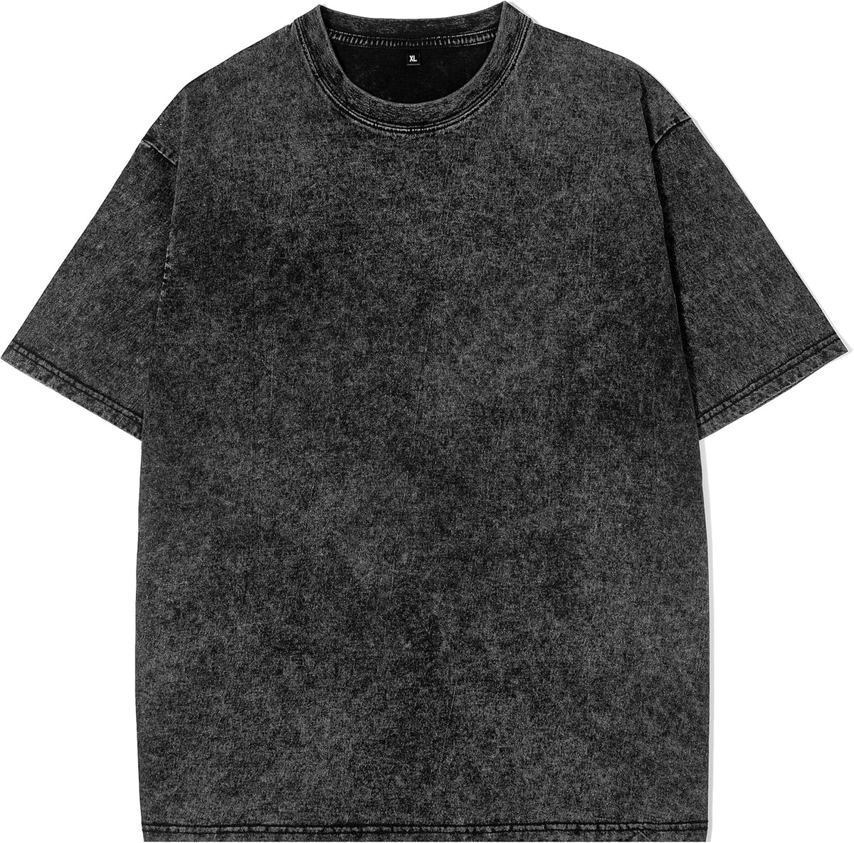 Eadali Men’s Oversized T-Shirts – Washed Cotton Loose Fit Tees, Drop Shoulder Crew Neck, Vintage Baggy Style Streetwear Tops